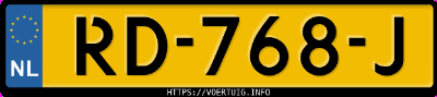 Kenteken afbeelding van RD768J, grijze Citro&euml;n Berlingo 1.2i