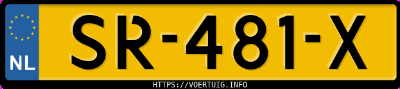 Kenteken afbeelding van SR481X, grijze Citro&euml;n C3 1.2 I
