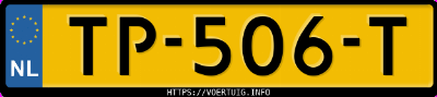 Kenteken afbeelding van TP506T, blauwe Citro&euml;n Berlingo