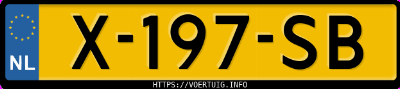 Kenteken afbeelding van X197SB, witte Citroën C3 1.2 I Stt
