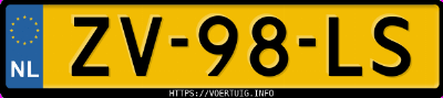 Kenteken afbeelding van ZV98LS, witte Citroën C25E 1400 L Kampeerauto