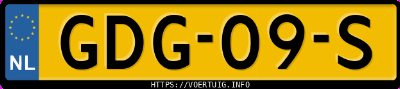 Kenteken afbeelding van GDG09S, blauwe Cupra Tavascan Vz