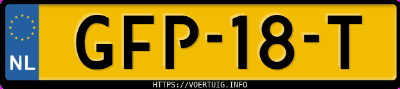 Kenteken afbeelding van GFP18T, grijze Cupra Born 170 Kw 60/63 Kwh