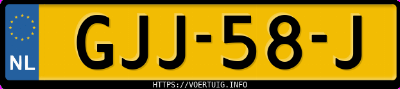 Kenteken afbeelding van GJJ58J, zwarte Cupra Born 170 Kw 77/82 Kwh