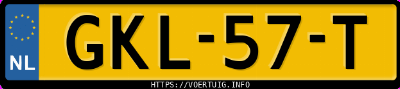 Kenteken afbeelding van GKL57T, witte Cupra Formentor Vz E-Hybrid 1.4