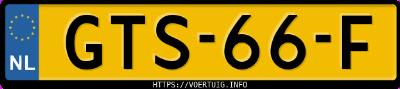 Kenteken afbeelding van GTS66F, grijze Cupra Leon Sp E-Hybrid150 Sportstourer Ehybrid