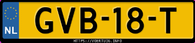 Kenteken afbeelding van GVB18T, grijze Cupra Tavascan Endurance
