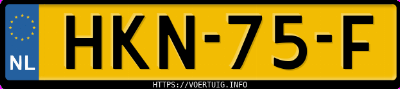 Kenteken afbeelding van HKN75F, zwarte Cupra Leon E-Hybrid180 Ehybrid