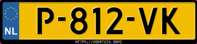 Kenteken afbeelding van P812VK, grijze Cupra Formentor E-Hybrid 1.4