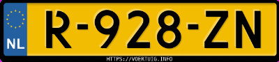 Kenteken afbeelding van R928ZN, rode Cupra Born 170 Kw 58/62 Kwh 170kw 58kwh