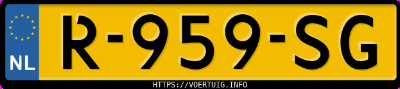 Kenteken afbeelding van R959SG, grijze Cupra Formentor 1.5tsi
