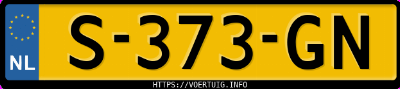 Kenteken afbeelding van S373GN, grijze Cupra Born 150 Kw 58/62 Kwh Rwd 58