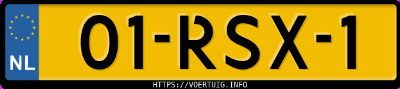Kenteken afbeelding van 01RSX1, zwarte Dacia Duster 1.6