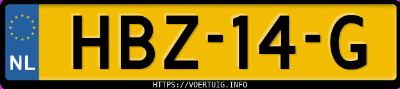 Kenteken afbeelding van HBZ14G, grijze Dacia Jogger Tce 110