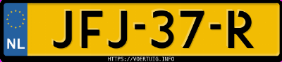 Kenteken afbeelding van JFJ37R, grijze Dacia Bigster