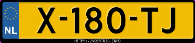 Kenteken afbeelding van X180TJ, grijze Dacia Sandero