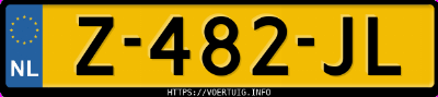 Kenteken afbeelding van Z482JL, bruine Dacia Jogger Tce 110
