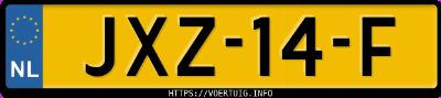 Kenteken afbeelding van JXZ14F, grijze Deepal S07