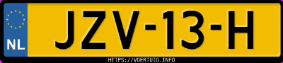 Kenteken afbeelding van JZV13H, zwarte Deepal S05 Rwd