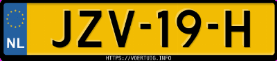 Kenteken afbeelding van JZV19H, zwarte Deepal S07