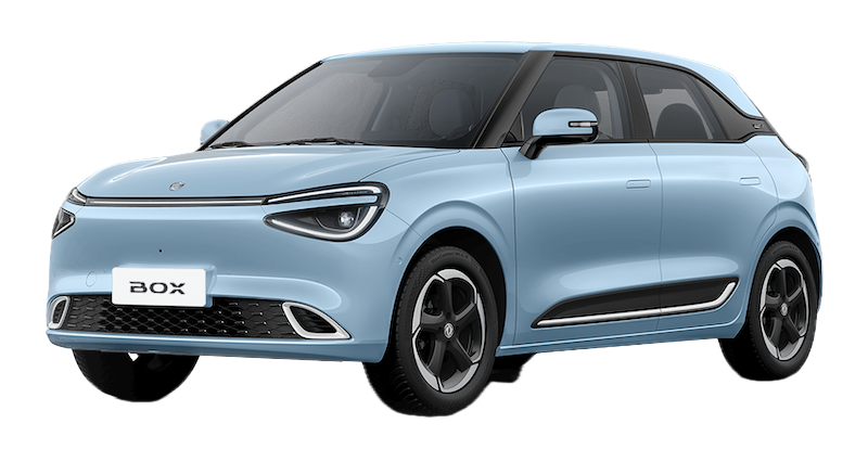 Afbeelding van GZH90V, blauwe Dongfeng Box hatchback
