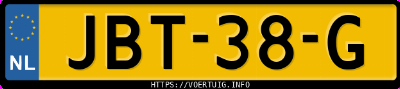 Kenteken afbeelding van JBT38G, blauwe Ds 7 7 E-Tense 4x4