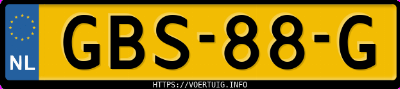 Kenteken afbeelding van GBS88G, witte Faw E-HS9 Hongqi 99kwh