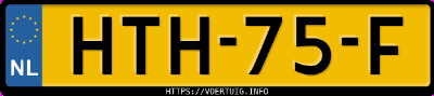 Kenteken afbeelding van HTH75F, witte Faw E-HS9 Hongqi 99kwh