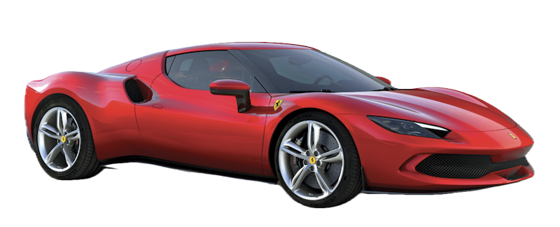 Afbeelding van KHZ87H, gele Ferrari 296 Gtb coup&eacute;