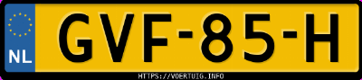 Kenteken afbeelding van GVF85H, rode Ferrari 360 Spider F1