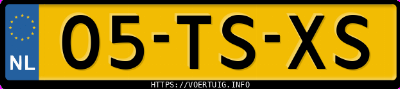 Kenteken afbeelding van 05TSXS, beige Fiat Multipla 1.6
