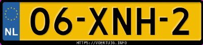 Kenteken afbeelding van 06XNH2, blauwe Fiat Panda Twinair 8v