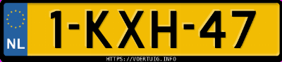 Kenteken afbeelding van 1KXH47, grijze Fiat B514