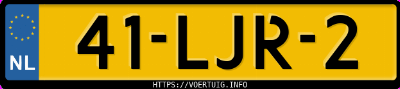 Kenteken afbeelding van 41LJR2, witte Fiat 500 1.2 8v