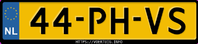 Kenteken afbeelding van 44PHVS, blauwe Fiat Seicento 1.1