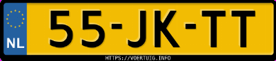 Kenteken afbeelding van 55JKTT, blauwe Fiat Seicento 1.1