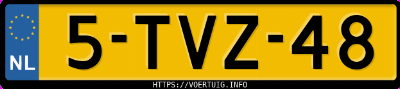 Kenteken afbeelding van 5TVZ48, witte Fiat Punto