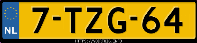 Kenteken afbeelding van 7TZG64, witte Fiat 500 1.2 8v