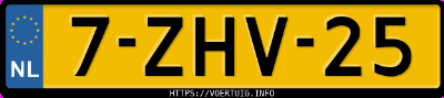 Kenteken afbeelding van 7ZHV25, witte Fiat 500 Twinair 8v