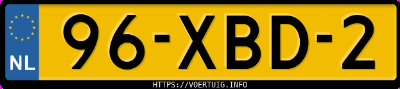 Kenteken afbeelding van 96XBD2, witte Fiat Ducato