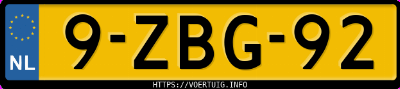 Kenteken afbeelding van 9ZBG92, zwarte Fiat Punto