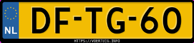 Kenteken afbeelding van DFTG60, witte Fiat Adriatik 650 Kampeerauto