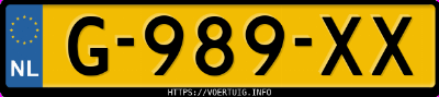 Kenteken afbeelding van G989XX, blauwe Fiat Ducato 15 Lh 2.8 Jtd