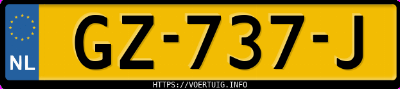Kenteken afbeelding van GZ737J, witte Fiat Ducato
