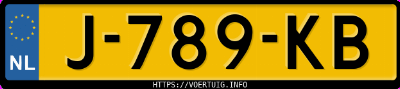Kenteken afbeelding van J789KB, rode Fiat X1/9