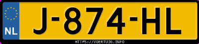 Kenteken afbeelding van J874HL, blauwe Fiat 500 Twinair 8v