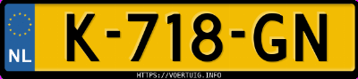 Kenteken afbeelding van K718GN, witte Fiat Ducato