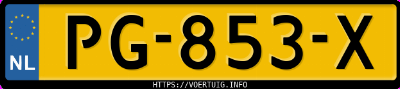 Kenteken afbeelding van PG853X, witte Fiat Ducato