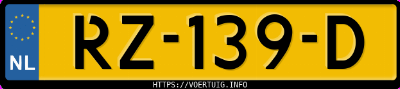 Kenteken afbeelding van RZ139D, blauwe Fiat Globebus 1