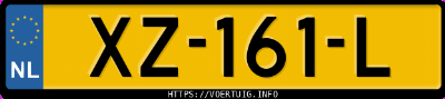 Kenteken afbeelding van XZ161L, zwarte Fiat 500 1.4 16v